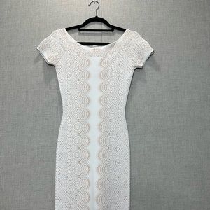 White BCBG Bodycon Dress